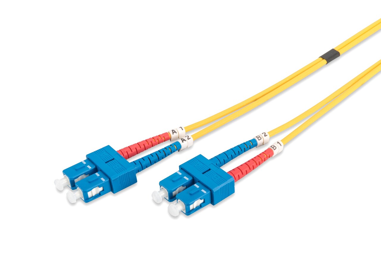 Digitus DIGITUS FO patch cord, duplex, SC to SC SM OS2, 5 m