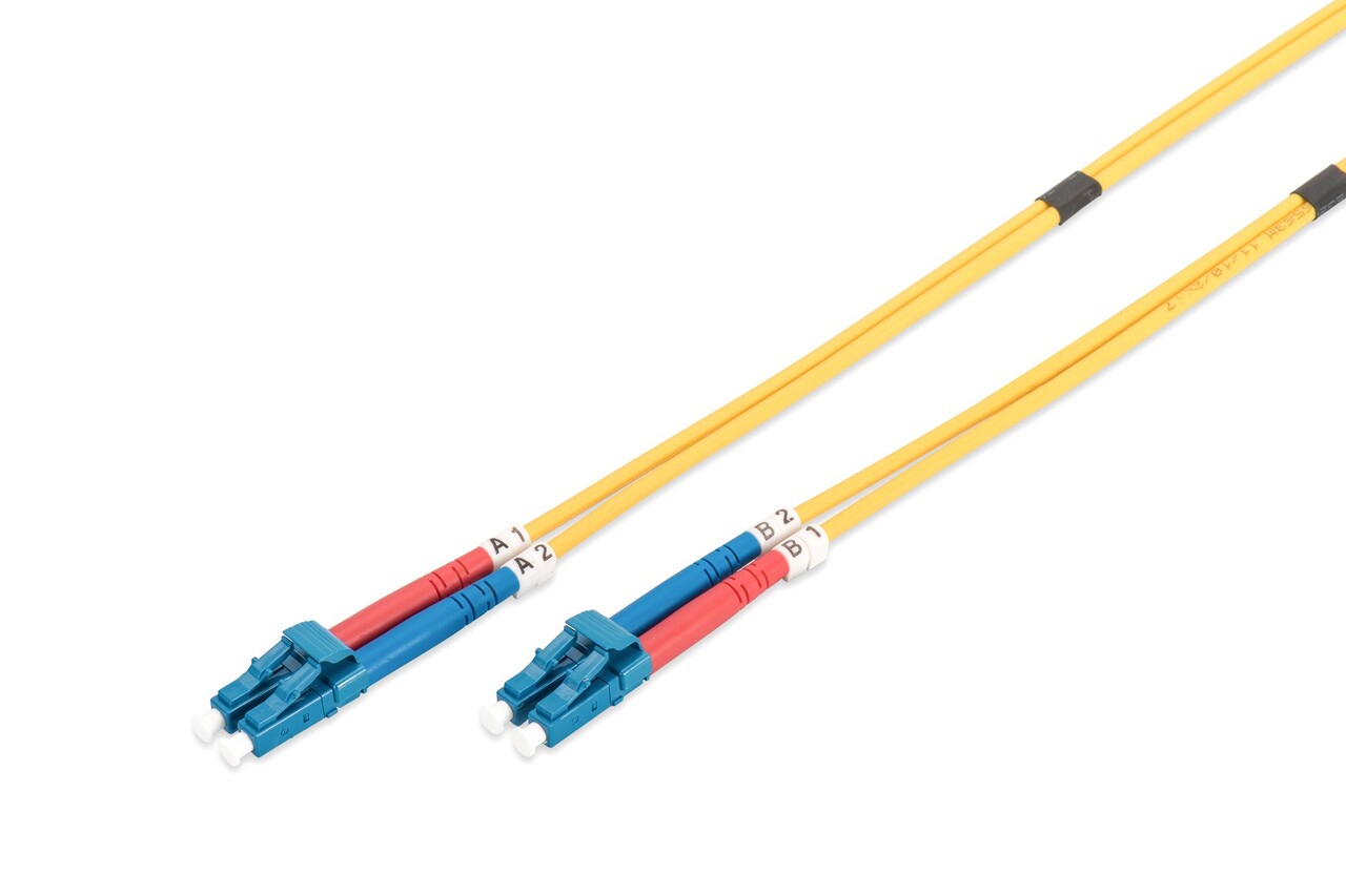 Digitus DIGITUS FO patch cord, duplex, LC to LC SM OS2, 1 m