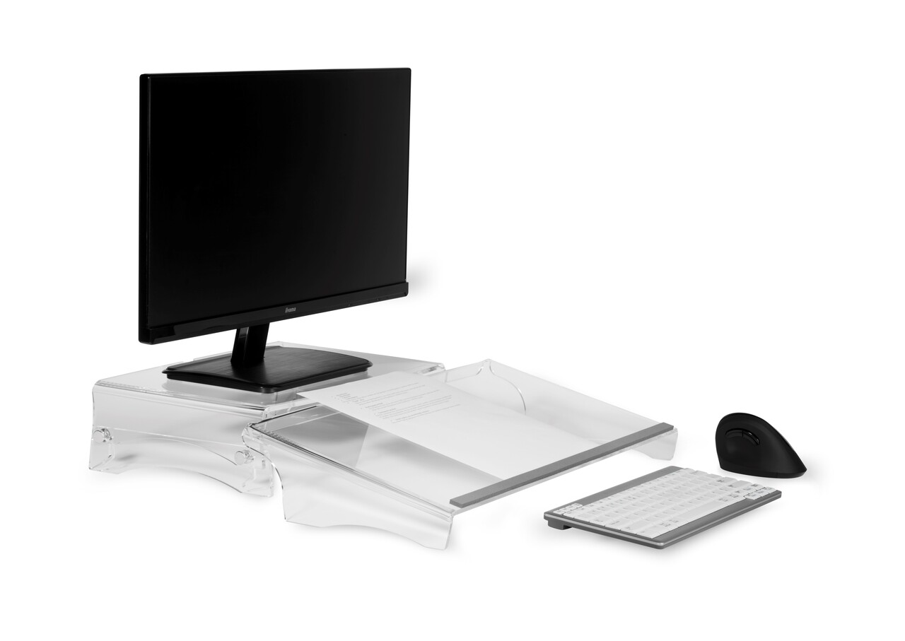 BakkerElkhuizen Q-riser 110 Computer Stand - Ergonomic Monitor Stand