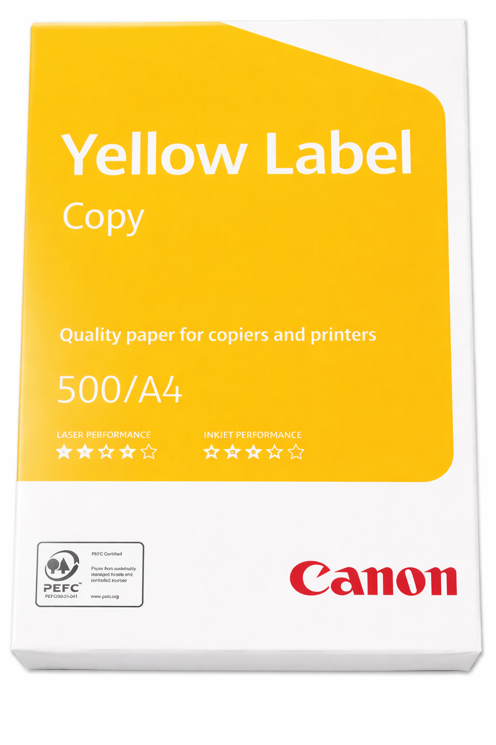 4 stk. Canon WOP611 Yellow Label Copy 80g, A4 * RESTSALG *