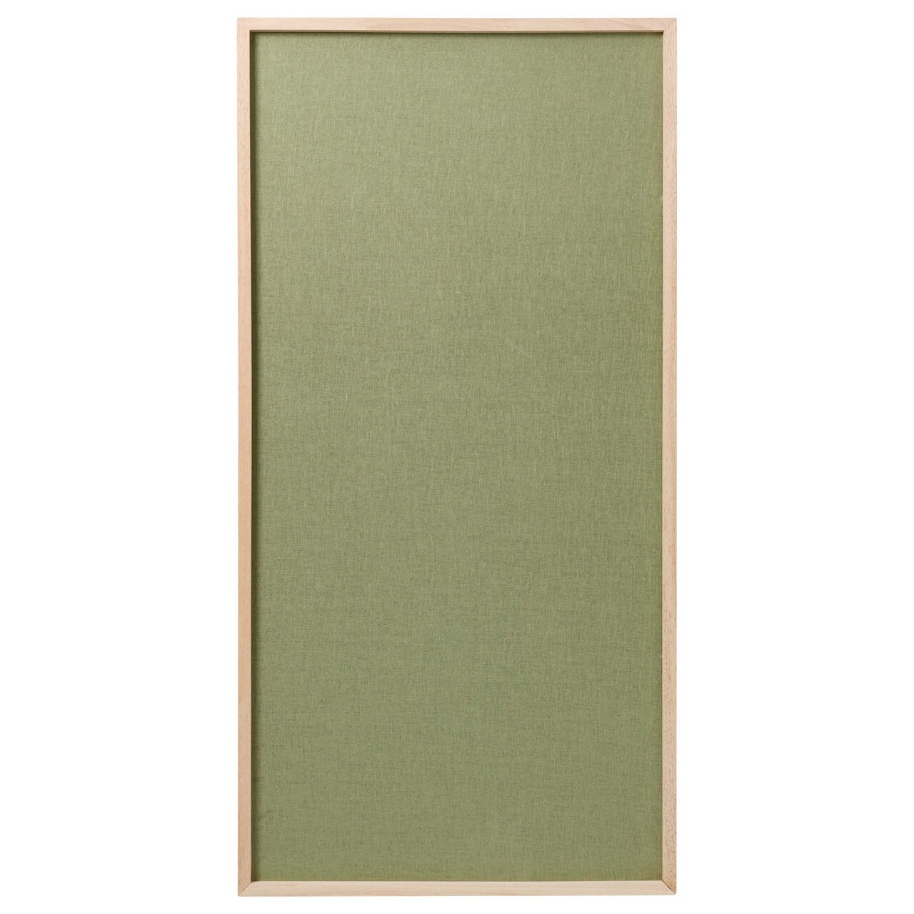 Opslagstavle - Grøn hør - Træramme - 100 x 50 cm