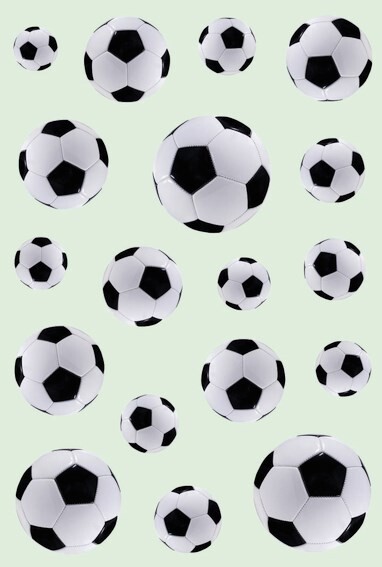 10 stk. Fodbold klistermærker - HERMA Stickers Decor - 3 ark