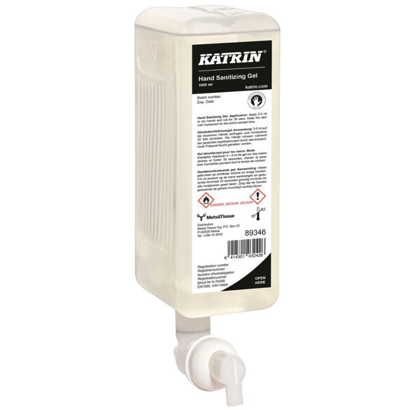 Hånddesinfektion, Katrin 89346, 1000 ml - 6 stk