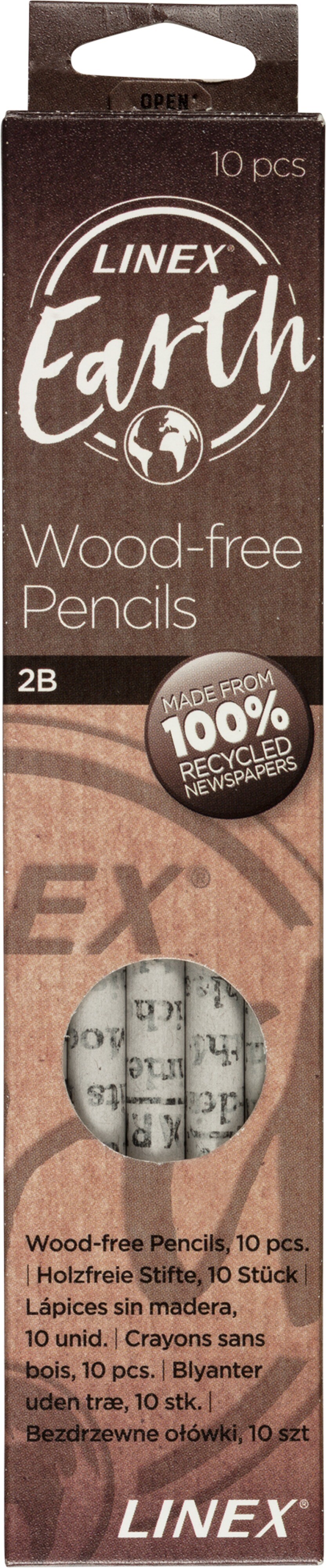 10 stk. Blyanter Linex earth - Køb minimum 10 stk.