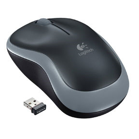Trådløs Mus, Logitech, M185,Grå