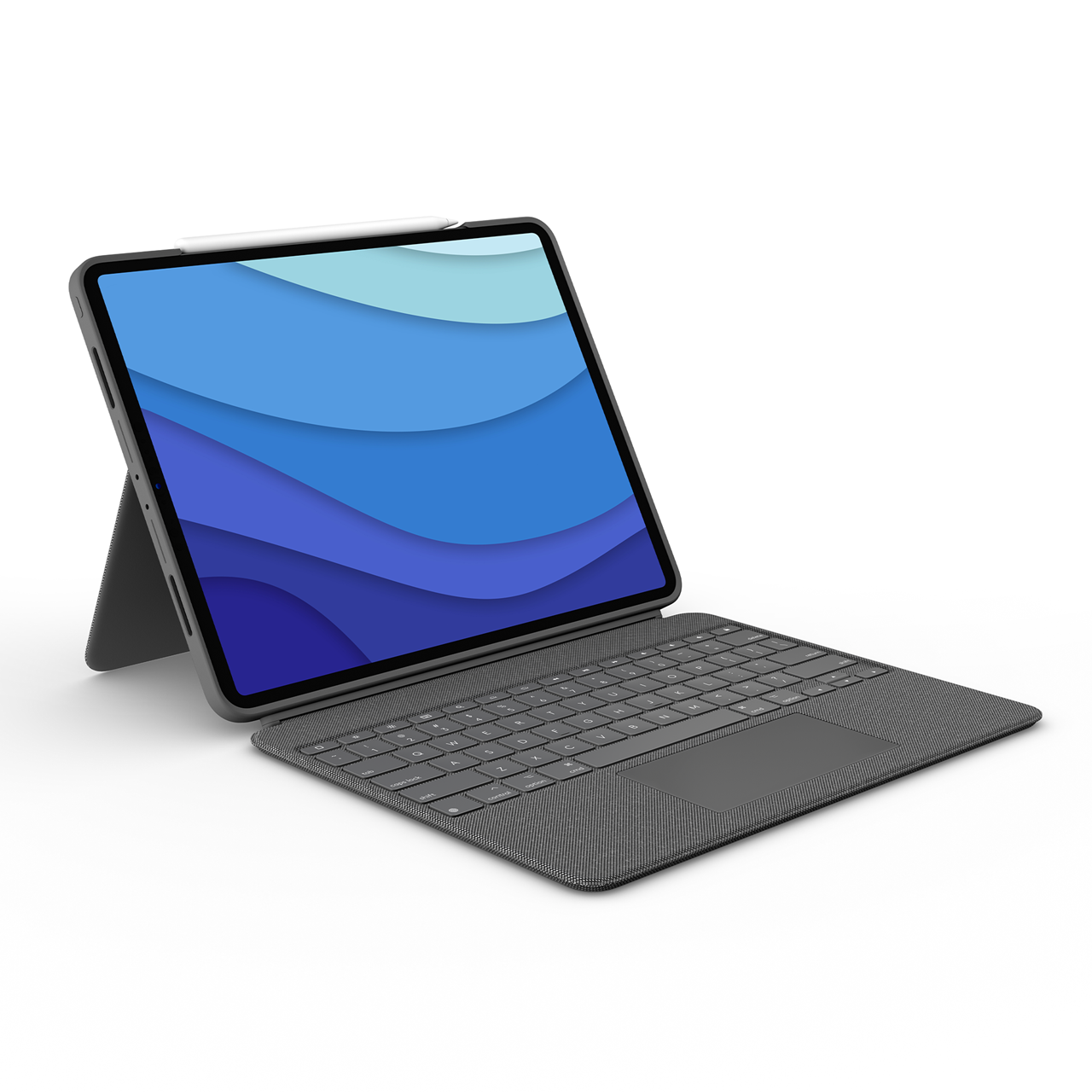 iPad-tastaturetui - Logitech Combo Touch iPad Pro 12.9" (5. gen) - Grå - Nordic layout