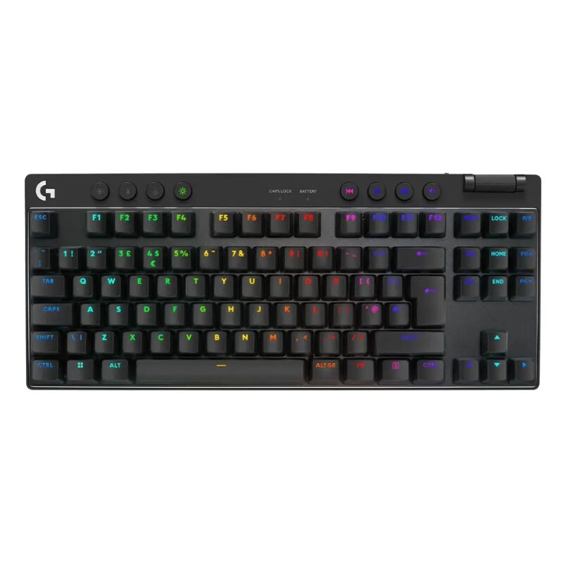Logitech LOGITECH G PRO X TKL LIGHTSPEED Gaming Keyboard, Black (Nord