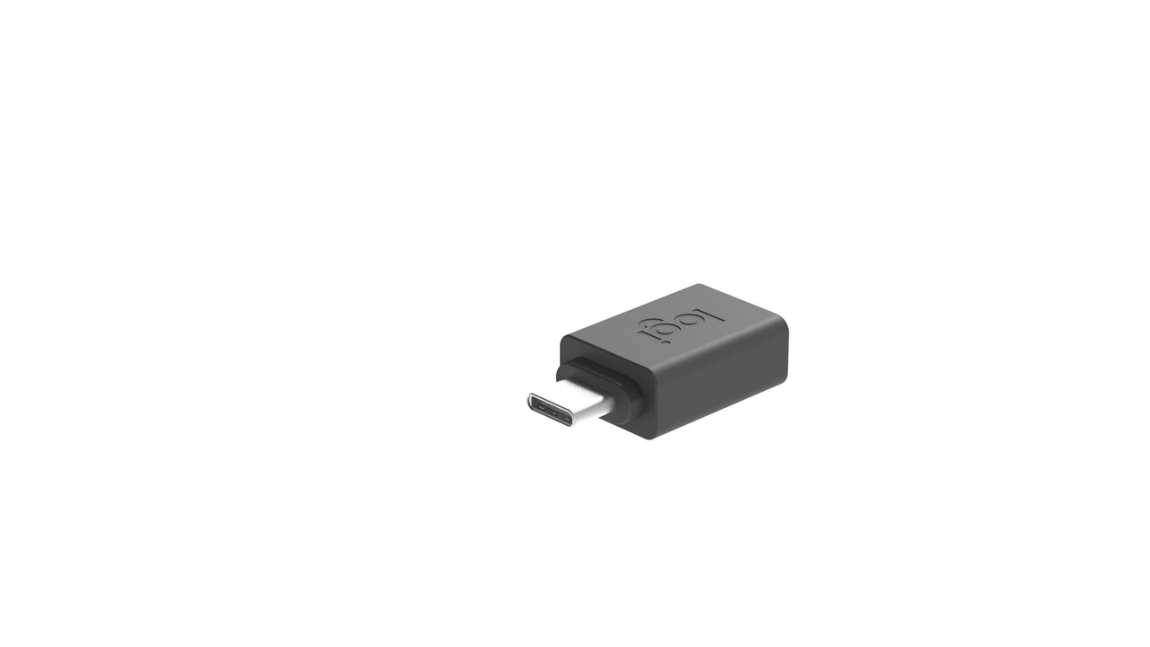 Logitech USB-A to C adaptor, Graphite