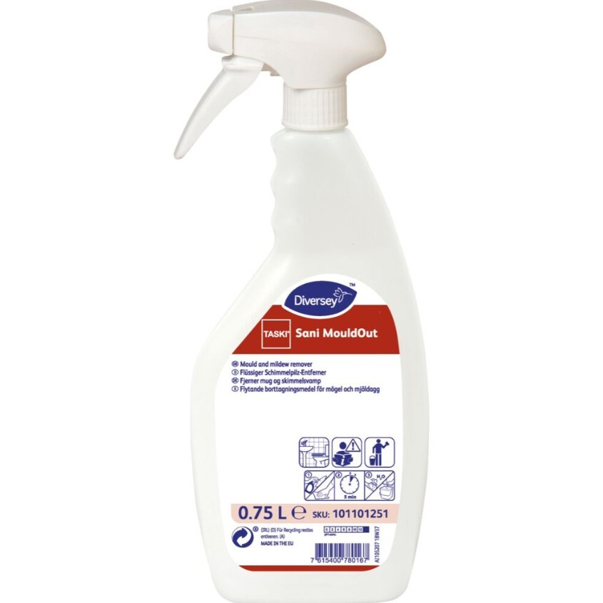 Mugfjerner - Diversey TASKI Sani MouldOut - Med klor - 750 ml - 6 stk