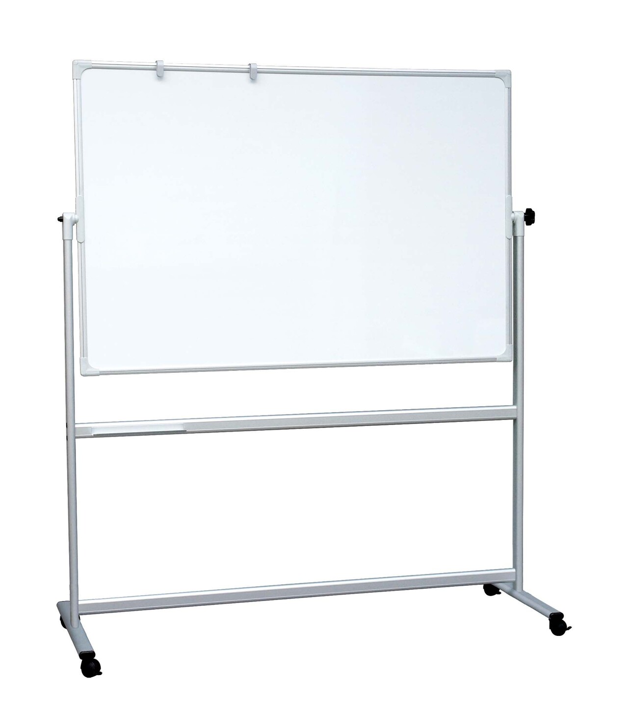 Whiteboard tavle, dobbeltsidet, inkl pennebakke 180 × 120 cm