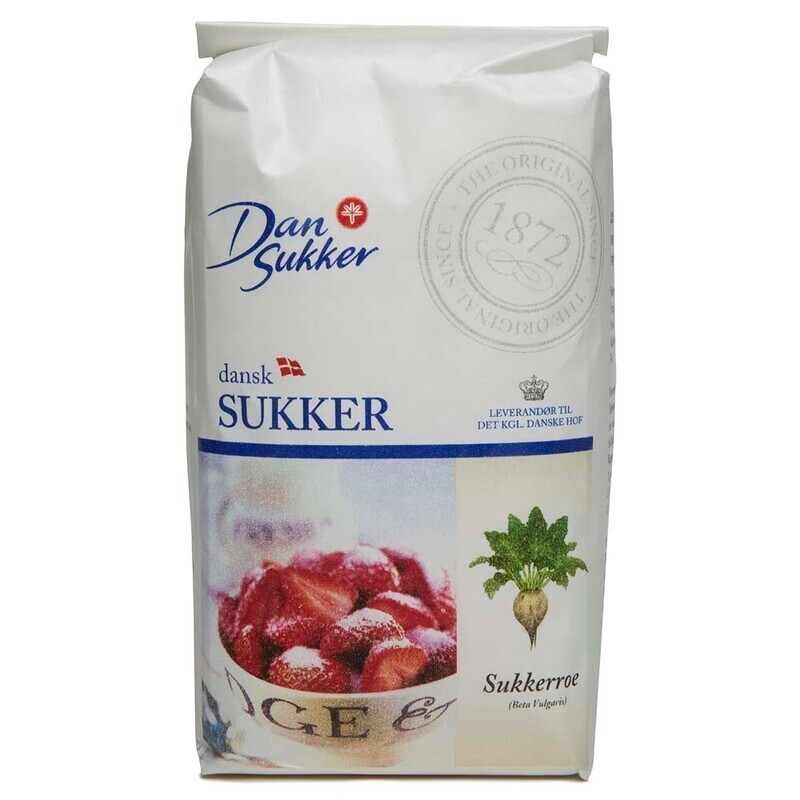 Sukker - Dan Sukker - Hvidt Melis - 6 x 2 kg