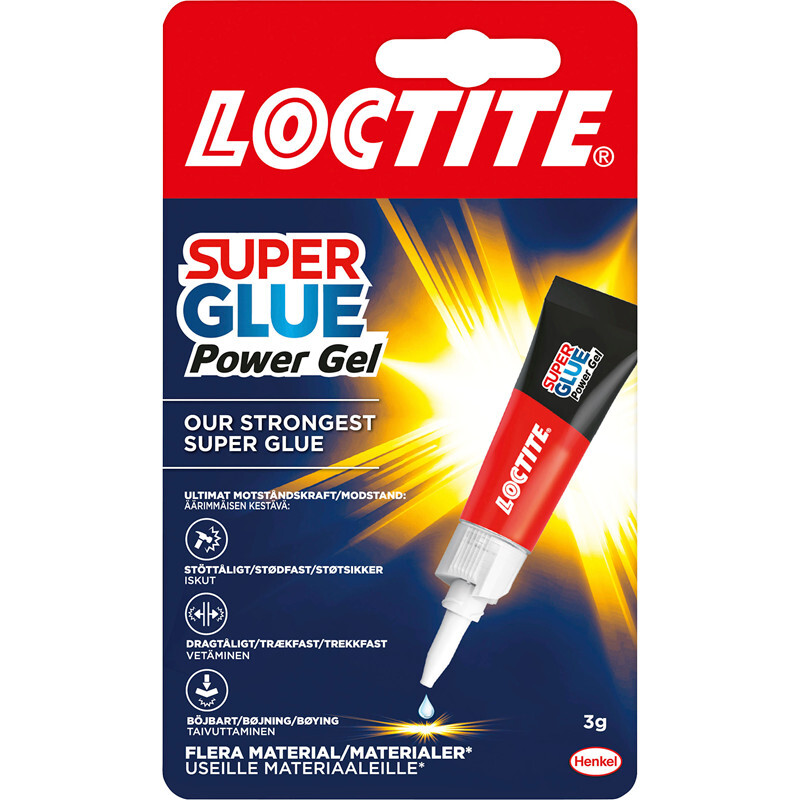 Sekundlim - Loctite Super Glue Power Flex - 3 g