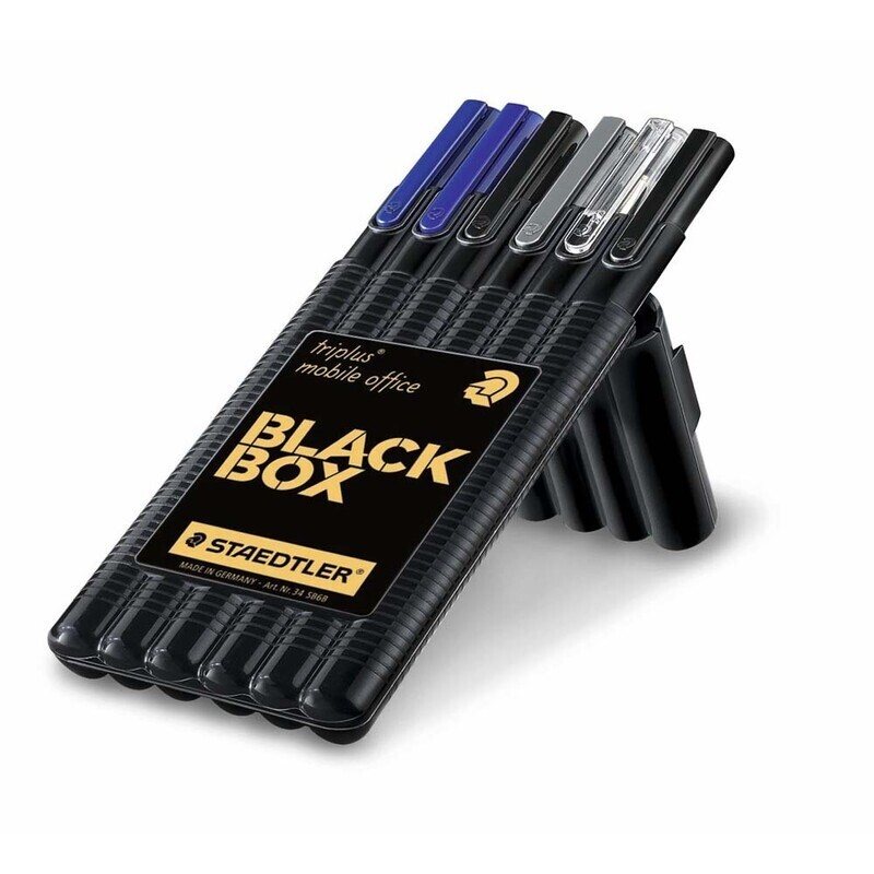 Pennesæt - Staedtler Black Box Triplus - 6 stk