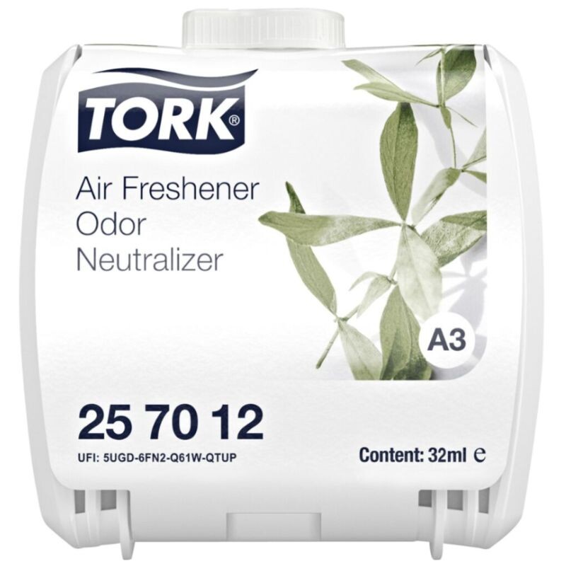 Luftfrisker - Tork - 257012 - Constant Airfreshener - Neutral - A3 - lugtfjerner med citrongræs - 6 stk