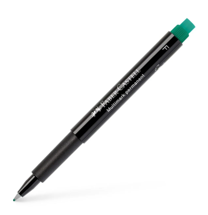 Multimarker perm. - Faber castell - F - Grøn