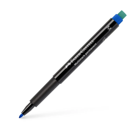 Multimarker perm. - Faber castell - M - Blå