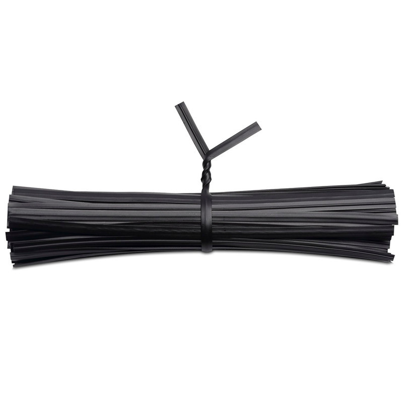 Poselukkere plast Twisties PE 150mm sort - 1000 stk
