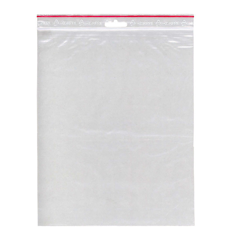 Lynlåsposer GRIPPIE T-43 uden skrivefelt 200 x 250 mm med eurohul - 1000 stk i pakke
