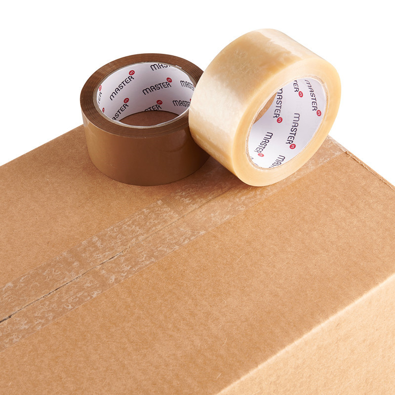 Pakketape - Master'In PVC32 - 72 mm x 66 m - Brun - Støjsvag solvent - 24 stk