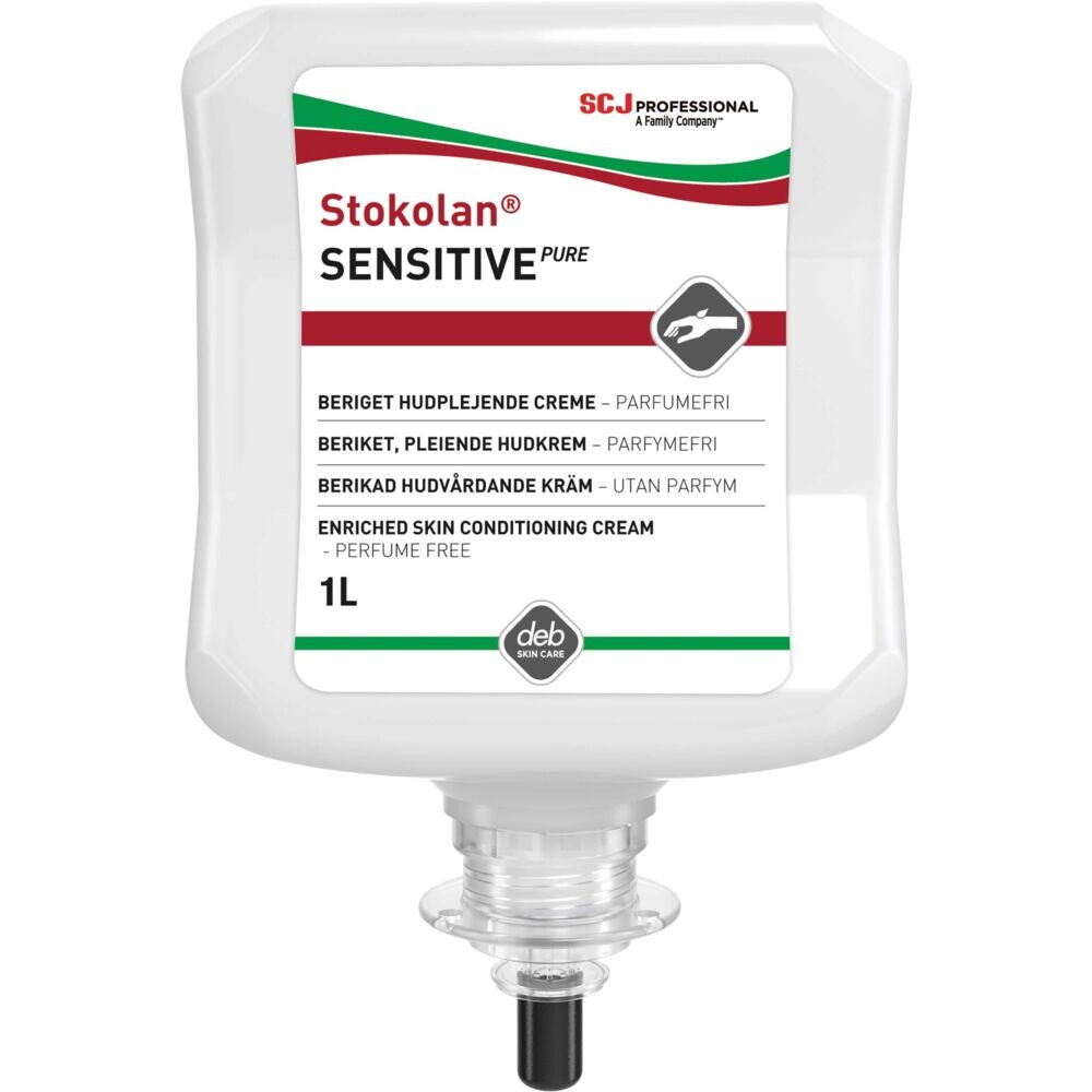 Hudcreme, SCJ Professional, 1000 ml, uden farve og parfume - 6 stk