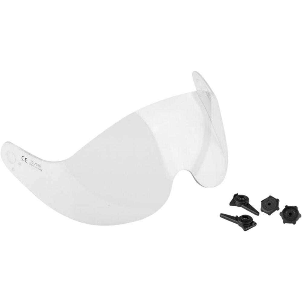 Visir, Rock, One size, transparent, kort, slagfast, antidug belægning
