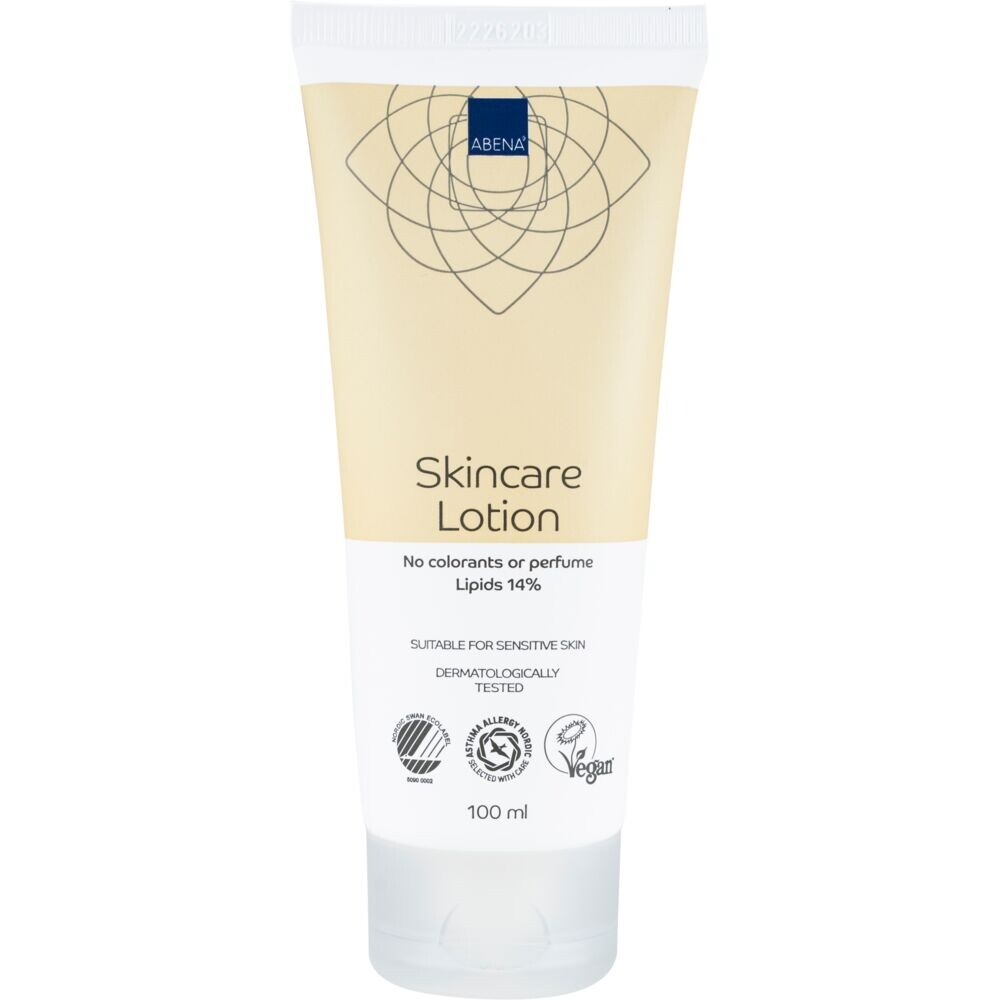 Hudlotion, ABENA, 100 ml, uden farve og parfume, 14% fedt - 6 stk