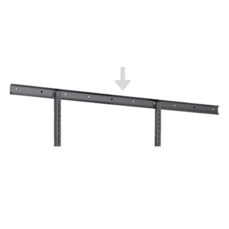 Bæreskinne 1300mm Metalgrå