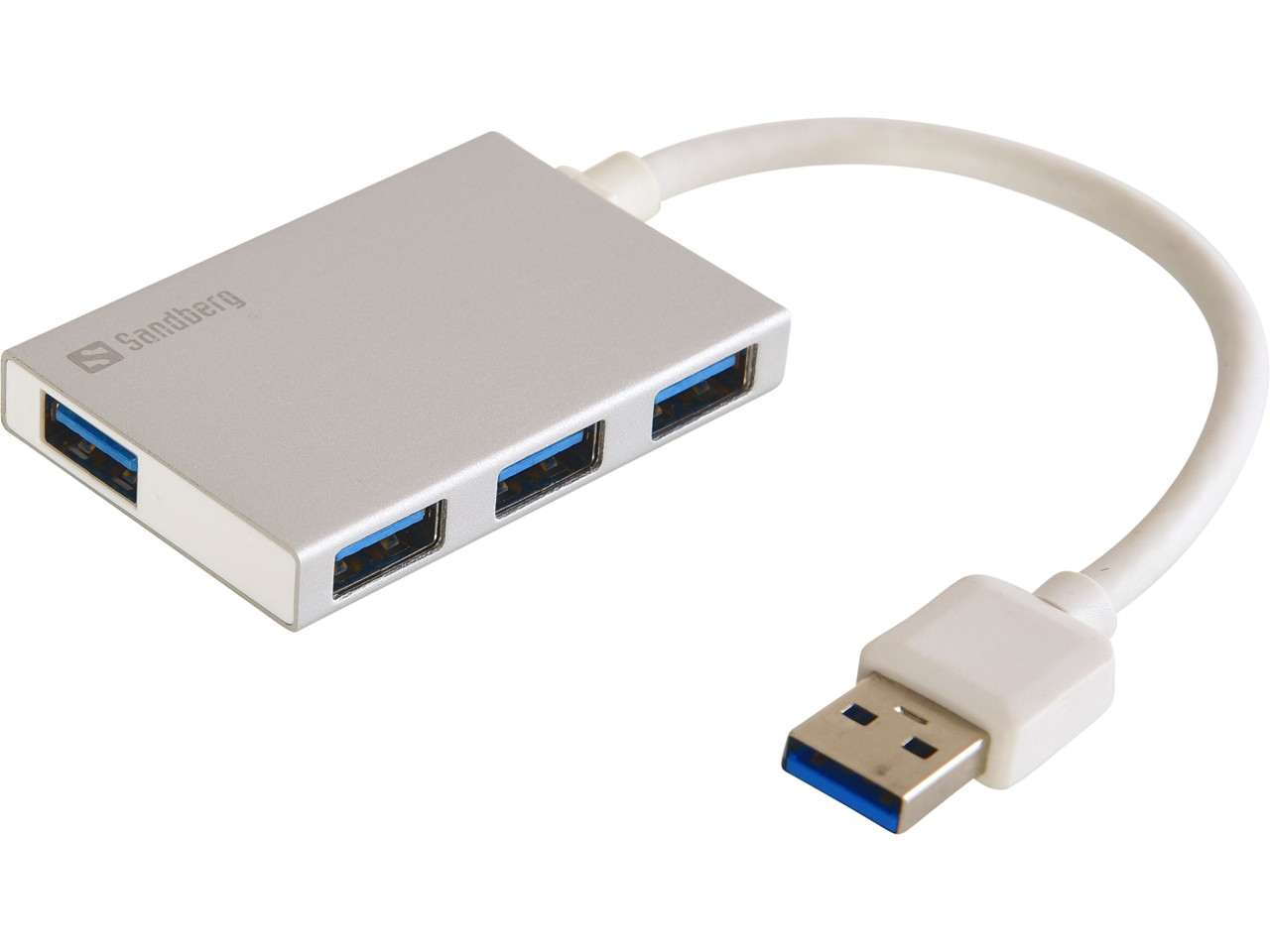 USB 3.0 Hub - Sandberg Pocket 4 Ports Silver