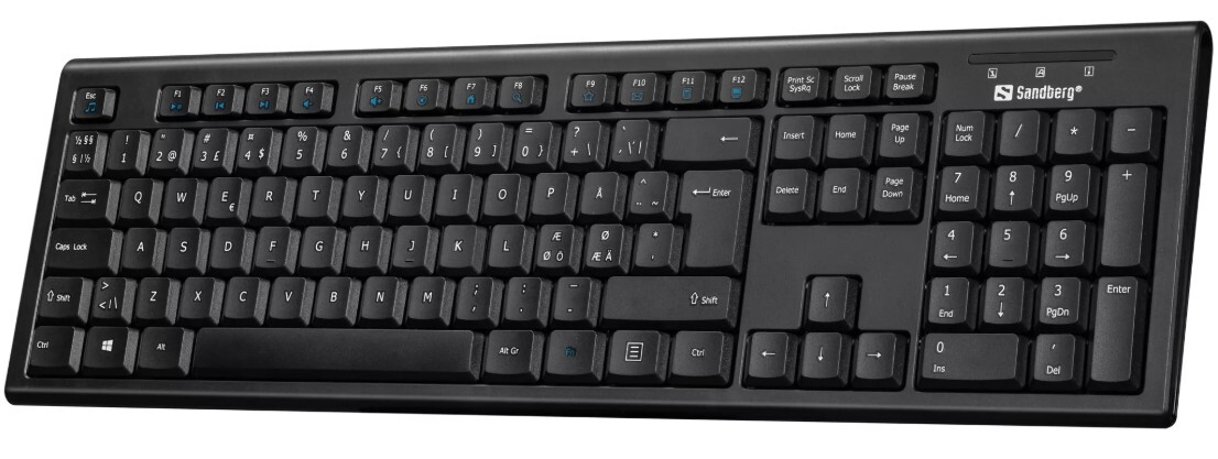 Sandberg Wired USB Office Keyboard Nordic