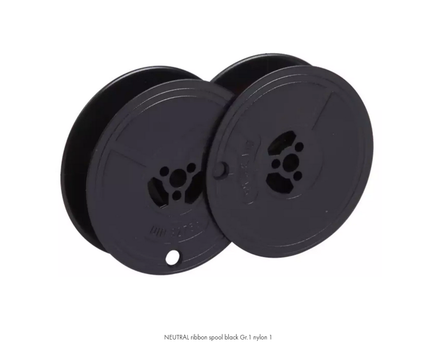 NEUTRAL ribbon spool black Gr.1 nylon