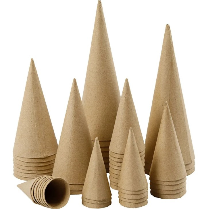 Kræmmerhuse, H: 8-20 cm, diam. 4-8 cm, brun - 50 stk