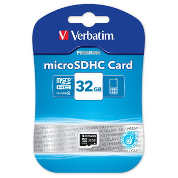 Micro SD kort 32GB Verbatim Micro SDHC Card Class 10