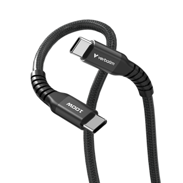 Verbatim Sync&Charge USB-C to USB-C mag cab 100W 200cm black