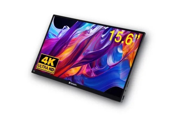 Skærm, Portable Touchscreen Monitor15.6'' 4K Ultra HD Metal Housing
