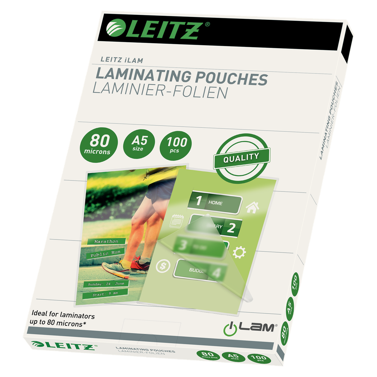 A5 Lamineringslommer Leitz 80 mic | 100 stk