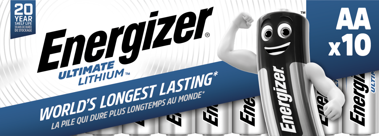 AA Batterier - Energizer Lithium L91 - 10 stk pakke