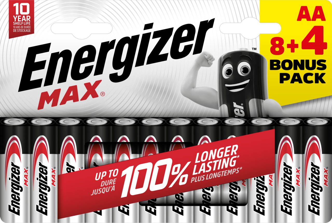 Batteri AA Energizer MAX AA/E91 - 12 stk