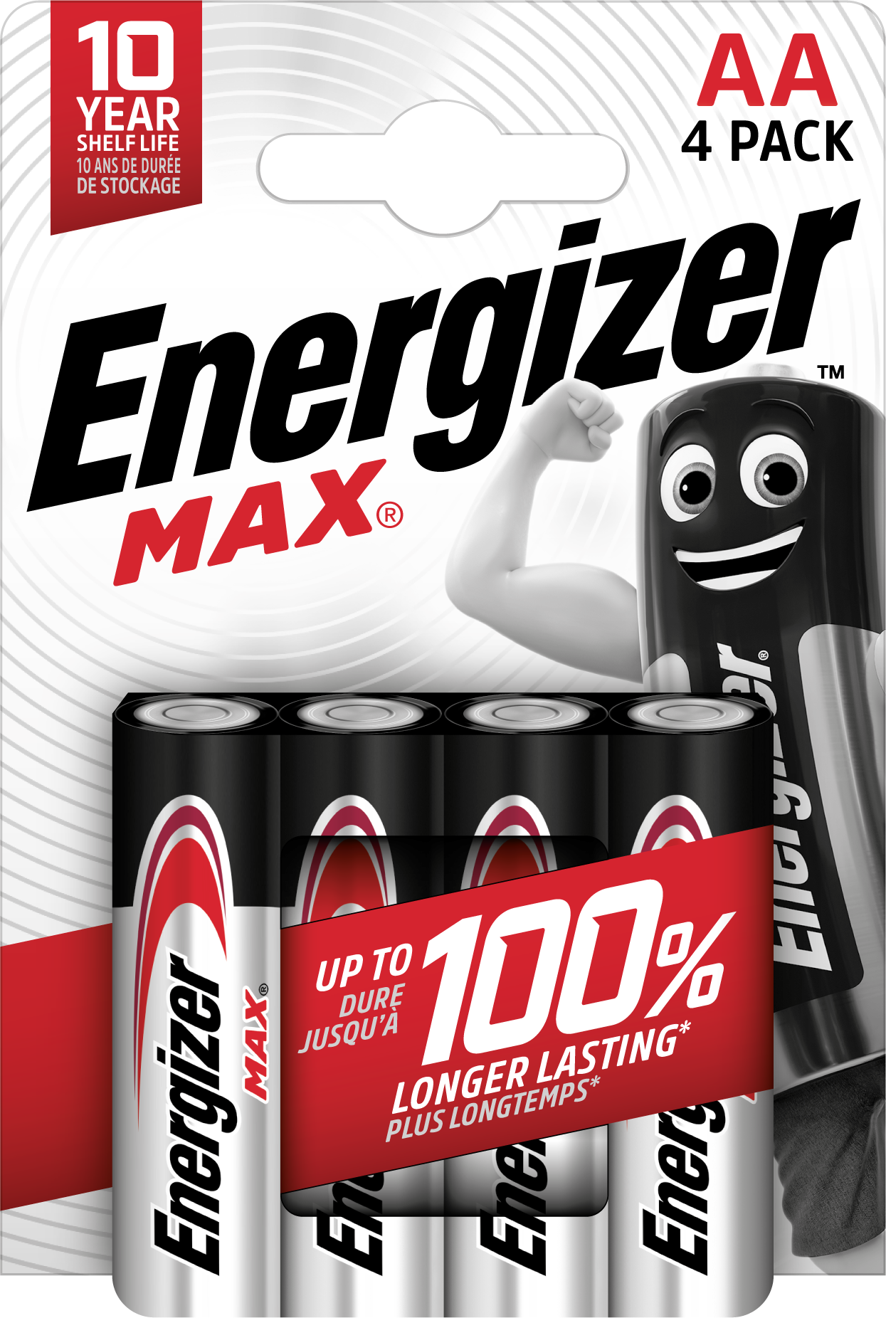 Batterier AA Energizer MAX LR6 - 4 stk