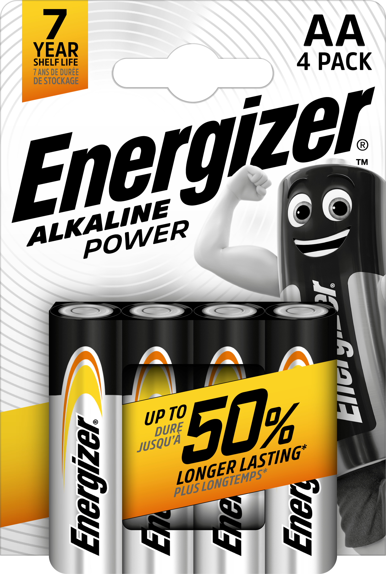 Batterier AA Energizer Power LR6 - 4 stk