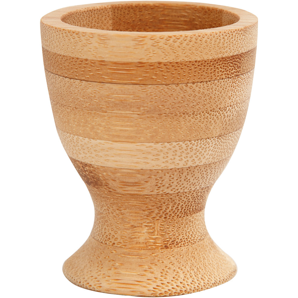Æggebægre diam 4,8 cm H: 6 cm bambus - 1 stk