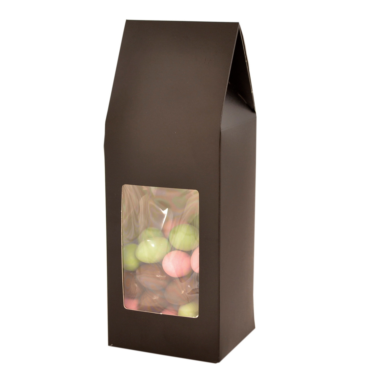 Gaveæske med rude - Stor - 82x72x230mm - Sort - 200 stk