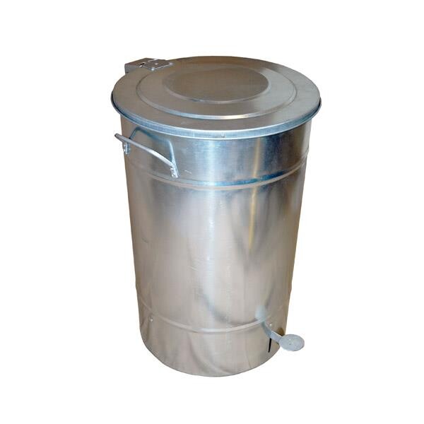 Affaldsbeholder Greger Galv. 30L med låg og pedal