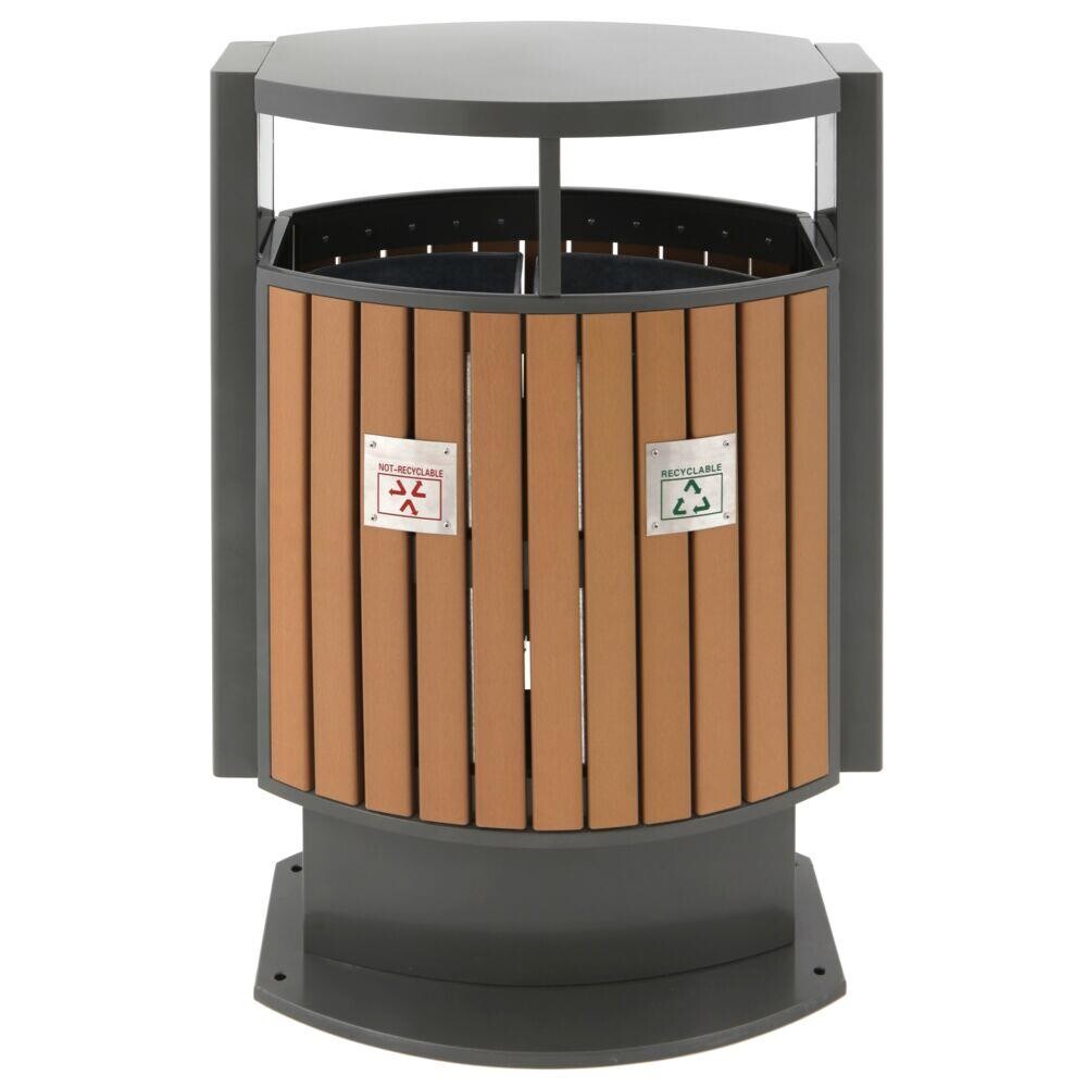 Affaldsspand træ, 78 l - 1 stk