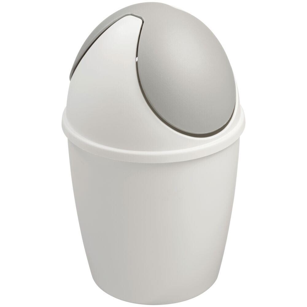 Affaldsspand med vippelåg, 1,5 l, hvid