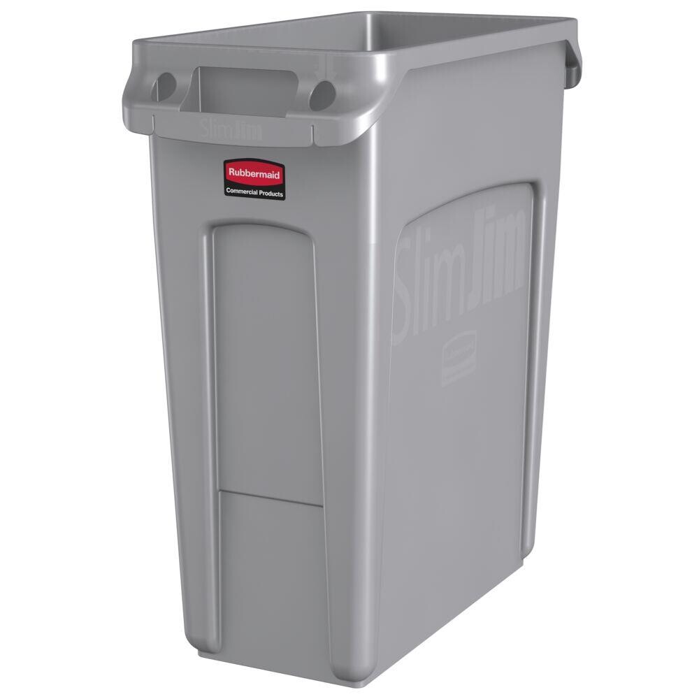 Affaldsspand, Rubbermaid, til kraftig belastning, grå, 60 l