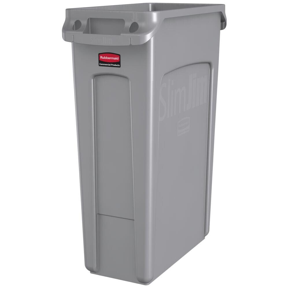 Affaldsspand, Rubbermaid, uden låg, til kraftig belastning, grå, 87 l