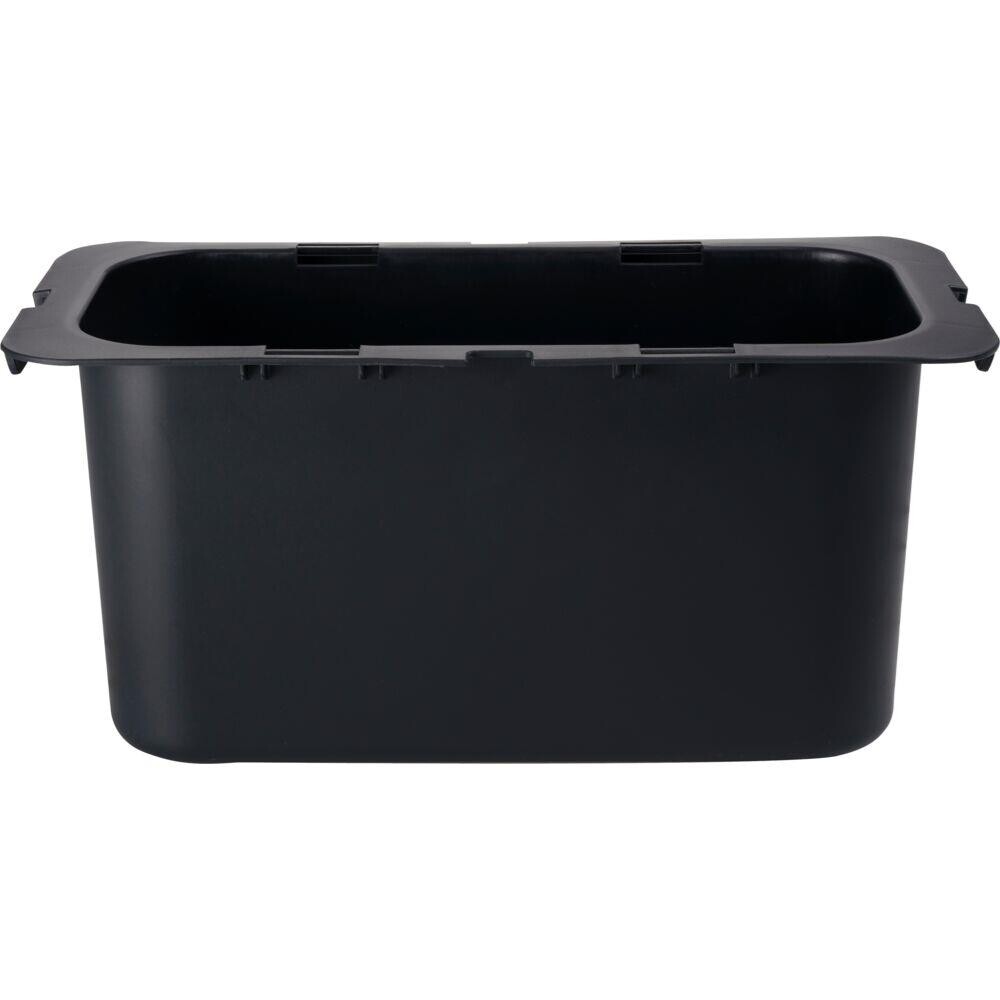 Affaldsspand til Sækko-Boy sort, genanvendt plast/PP, 5 l, kan monteres på Sækko-Boy stativer - 8 stk