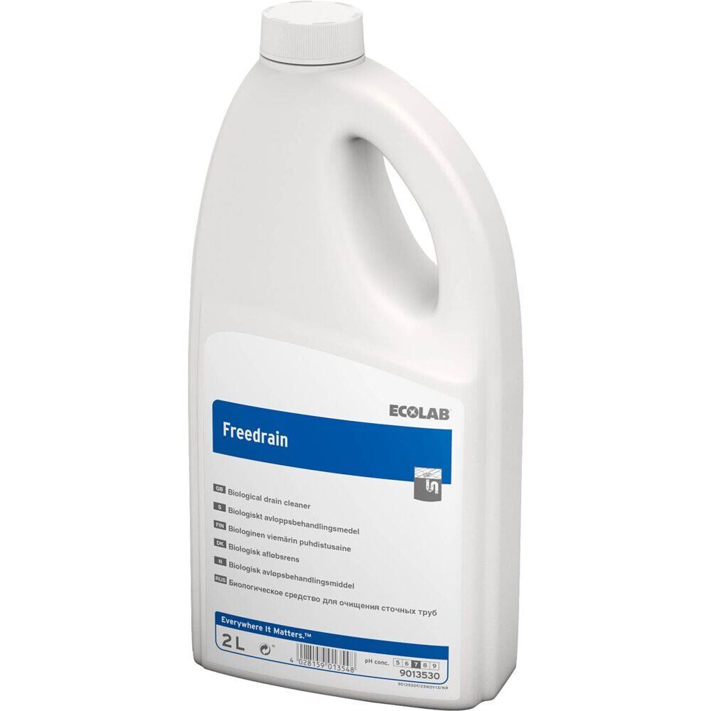 Afløbsrens - Ecolab Freedrain 2L - 6 stk