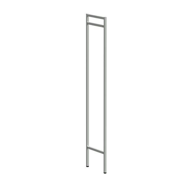 Afslutning til hatte/skohylde D550 mm lysegrå