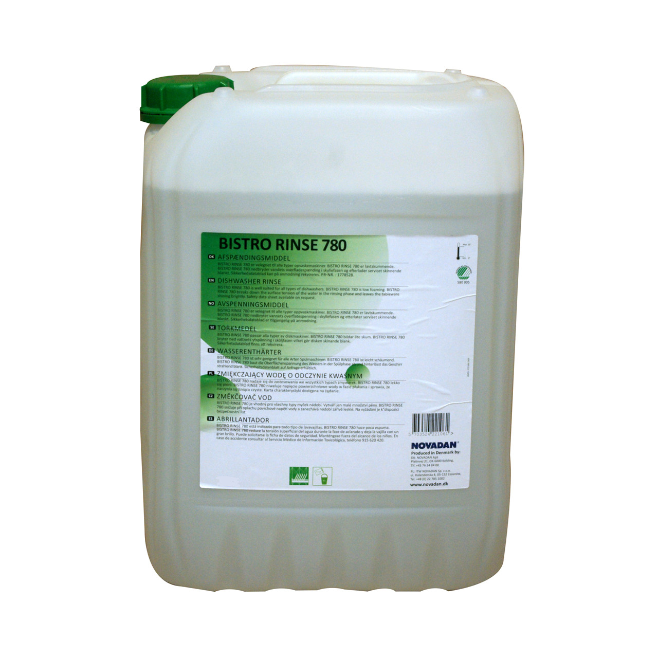 Afspændingsmiddel - Bistro Rinse 780 - neutralt til maskinopvask - 10 L